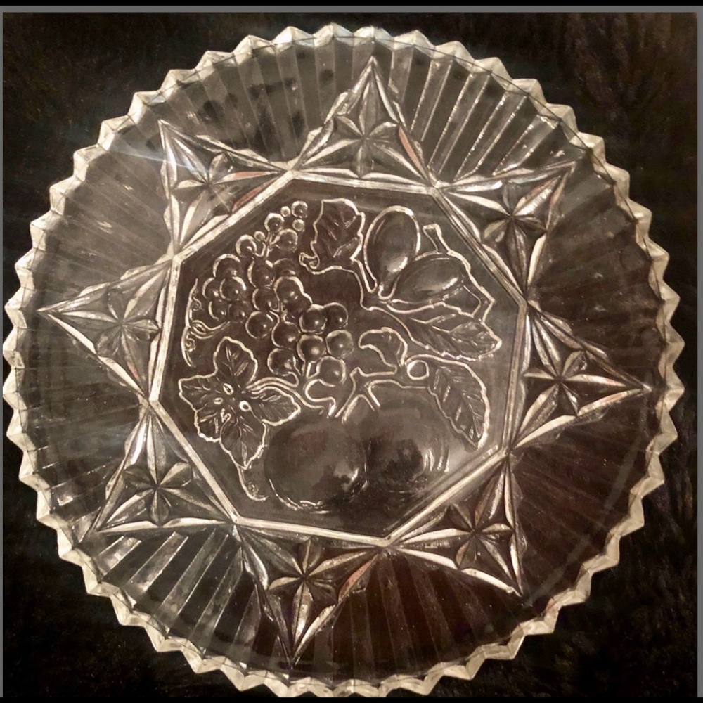 VINTAGE FEDERAL PIONEER FRUIT INTAGLIO SERVINGTRAY - Picture 3 of 4